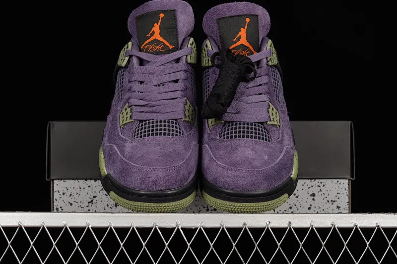All categories Air Jordan Jordan series basketball shoes Air Jordan 4 Air Jordan 4 Retro "Canyon Purple" AJ4 Joe 4 purple suede basketball shoes AQ9129-500